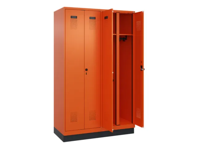 locker voor scheiding van kleding,HxBxD 1950x1200x500mm,4vak