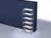 rayonnage modulaire,rayonnage départ,HxlxP 2500x1060x535mm