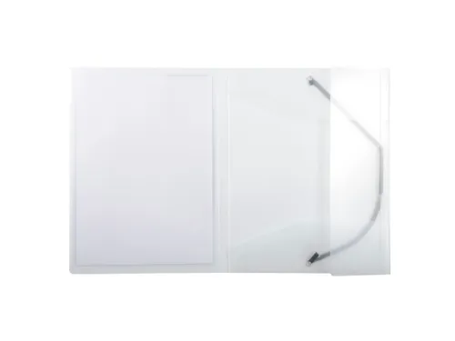 Kreacover Elastomap A4 Transparant Polypropyleen Met 3 Kleppen