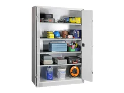 Ruime Vouwdeurkast 1950x1200x600mm 4legborden Ral7035