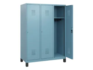 schoollocker,HxBxD 1630x1200x500mm,3vak,vak B 400mm,cil.-slot,voeten - 1