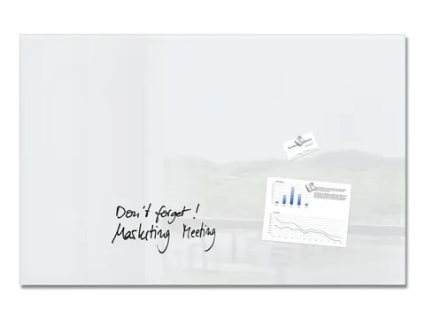 Glasmagneetbord Sigel Artverum 1000x650x15mm super wit