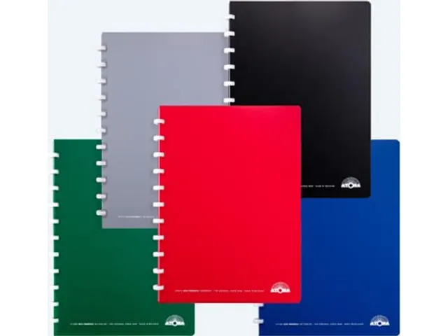 Eco schrift A4 144 bladzijden geruit 5 mm assorti