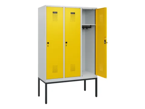 schoollocker,HxBxD 1950x1200x500mm,3vak,vak B 400mm,draaigrendel