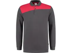 Tricorp 302004 polosweater, grijs/rood, maat 2XL, per stuk
