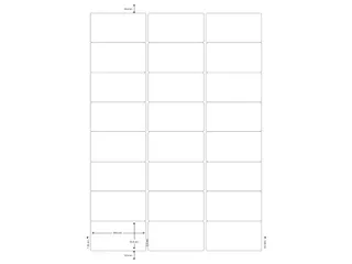 Q-Connect Multi-purpose etiketten A4 63,5x33,9mm Wit 2400 stuks - 2