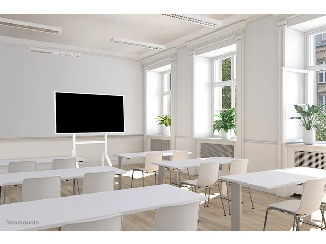 Support sol mobile écran 55-65 inch Neomounts MOVE Go Flip FL50-515WH