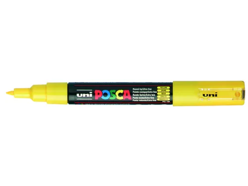 Verfstift Posca PC1MC Extra Fijne punt 0,7-1,0mm geel