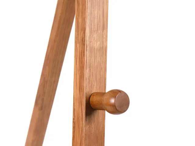 Chevalet bois dur marron clair pour tableau noir/panneau imprimé