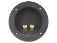 Dubbele Luidsprekeraansluiting - Rond - Verguld