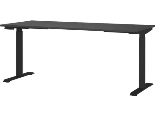 Elektrisch ihv bureau,HxBxD 720-1200x1800x800mm,blad grafiet