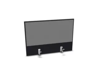 opzetpaneel,v. bureau,aanbouw achter,B 800mm,CC-zwart,BN8078-grijs - 1