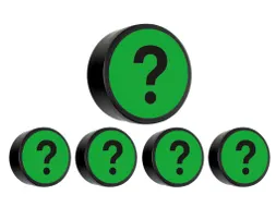 Impressiemagneet Question Mark 35mm Groen