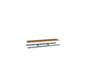 houten vloer,v. breedvakstelling,BxD 2000x600mm,dikte 19mm,vakl. 350kg - 1