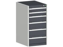 ladekast HxBxD 1000x525x650mm 6laden romp RAL7035 front RAL7016