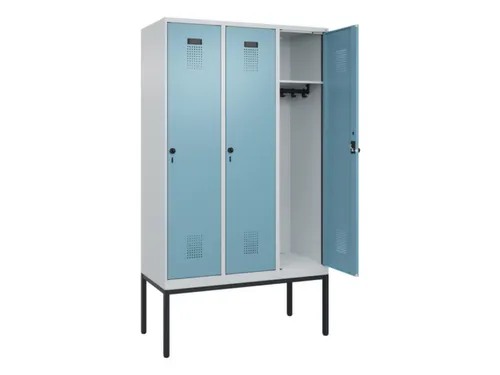 locker,HxBxD 2120x1200x500mm,3vak,vak B 400mm,draaigrendel