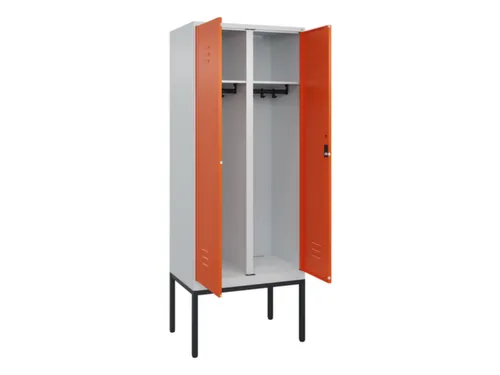 locker voor scheiding van kleding,HxBxD 2120x800x500mm,2vak