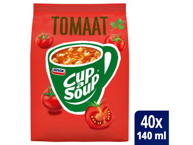 Cup-A-Soup Tbv Automaat Tomaat Zak Met 40 Porties | SoepOpHetWerk.nl