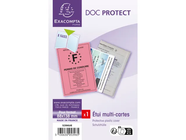 Beschermetui PVC 4 k leppen multikaart