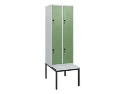 Dubbeldekse dekenkist,HxBxD 1950x600x815mm,2x2vak.,vak B 300mm