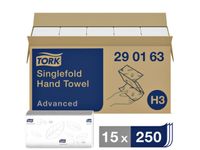 Handdoek Tork Zigzag 2-laags T-a Wit 290163 15x250 Stuks