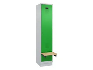 locker met bank,HxBxD 1950x400x815mm,1vak,vak B 400mm,cilinderslot - 2