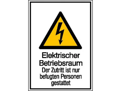 Panneau d'avertissement combiné p. int./ext. Local électrique