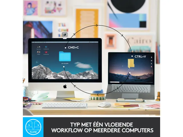 Mini clavier sans fil Logitech MX Keys Bluetooth gris QWERTY Angl US