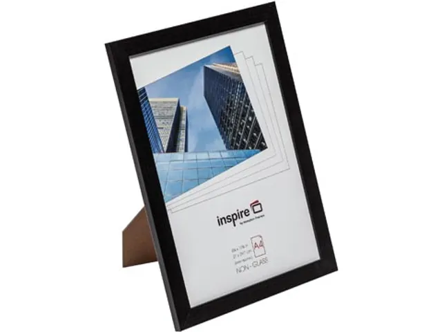Hampton fotokader Oxford, in 2 cm MDF, zwart, A4
