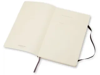 Notitieboek Moleskine large 130x210mm blanco soft cover zwart - 13