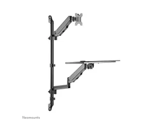 Neomounts WL90-325BL1 Zit-sta werkstation wand - 17-32 inch - 1-9 kg ( - 6