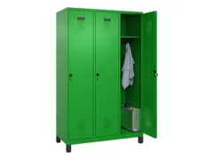 locker,HxBxD 1950x1200x500mm,3vak,vak B 400mm,draaigrendel,voeten