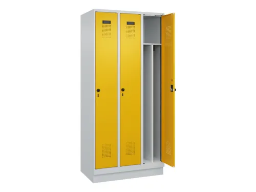locker voor scheiding van kleding,HxBxD 1950x900x500mm,3vak