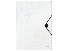 Elastomap Leitz WOW 3-kleps A4 Polypropyleen wit