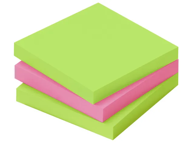 75X75Mm Pack Économique 20X 80 Vert Brillant 4X 80 Rose Brillant
