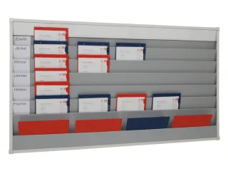 Werkplaats-/Opdrachtplanner Kunststof Profiel 918x1575mm 6 Rijen - 3