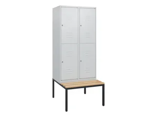 Dubbeldekse dekenkist,HxBxD 1950x800x815mm,2x2vak.,vak B 400mm - 1