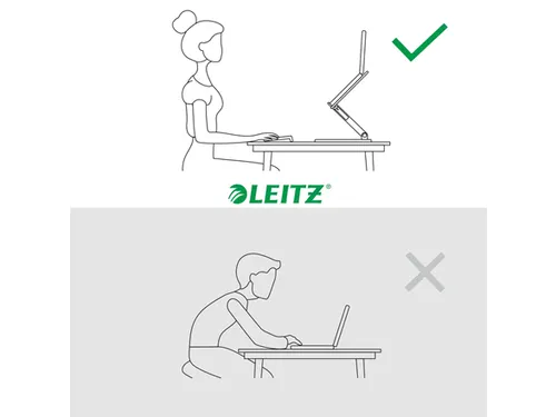Leitz Ergo Laptopstandaard verstelbare multihoek Grijs
