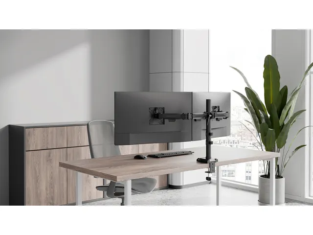 Monitorarm Neomounts NERO 2 schermen DS60-600BL2 32 inch zwart