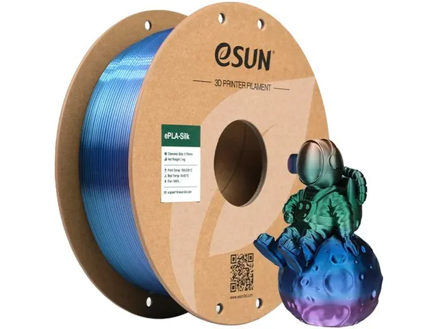 eSUN 3D printer Filament ePLA-Silk 1,75mm Rainbow Universe 1kg