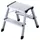 vouwtrapje,2treden,bordes H 400mm,HxBxD 400x405x485mm,aluminium