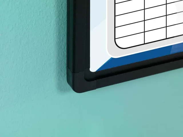 Bedrukt whiteboard 60x90cm Softline 8mm Zwart profiel