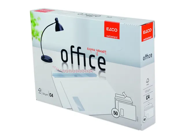 envelop Office FSC C4 120 gram met venster links wit 50 stuks