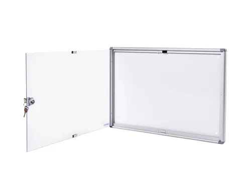 Binnenvitrine wand MAULextraslim whiteboard 2xA4 met slot