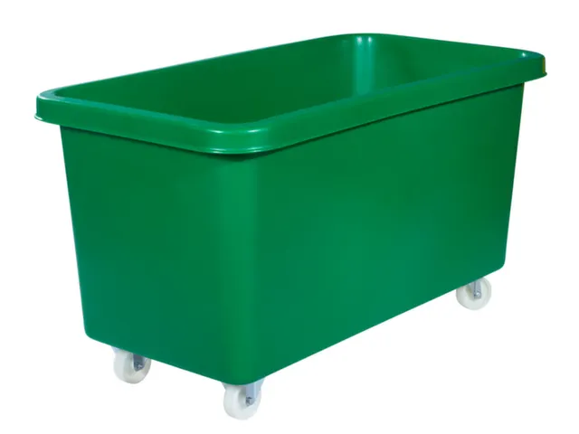 Verrijdbare Rechthoekige Bak 450 Liter Hxbxd 737X1308X699Mm Pe Groen