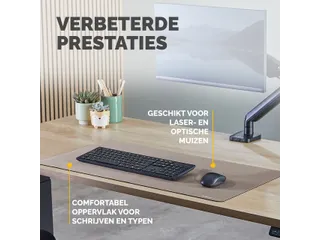 Bureau-onderlegger Fellowes Breyta zand 80x40cm - 12