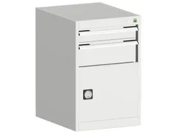 ladekast HxBxD 800x525x525mm 2laden RAL7035 front RAL7035