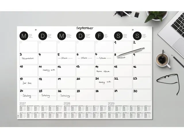 Designonderlegger Sigel muur- kalender/onderlegger 27/28/29 59,5x41cm