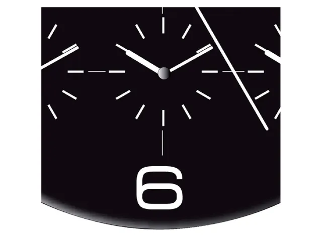 Wandklok Unilux On Time Ø30,5cm zwart/wit tijdzone cijfers