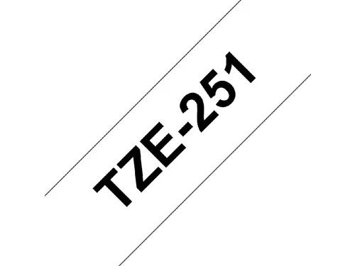 Labeltape Brother P-touch TZe-251 standaard 24mm zwart op wit